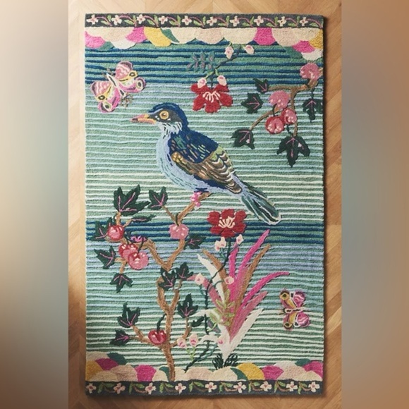 NWT Anthropologie Nathalie Lete Tufted Rug - Picture 1 of 6